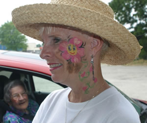 Gail With Doodle Art On Her Face